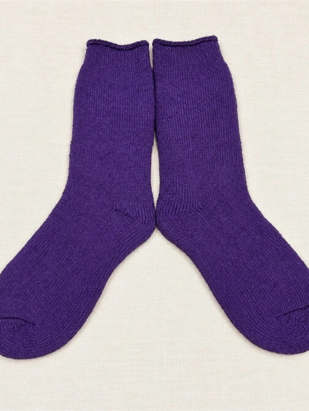 Heat Holders Purple Thermal Crew Socks Women’s Medium Cozy Warm Winter Socks